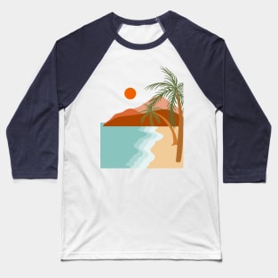 Summer Surf Beach Baseball T-Shirt